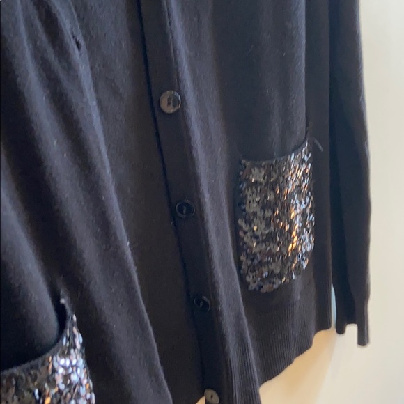 Cardigan with sequin pockets - Picture 2 of 5